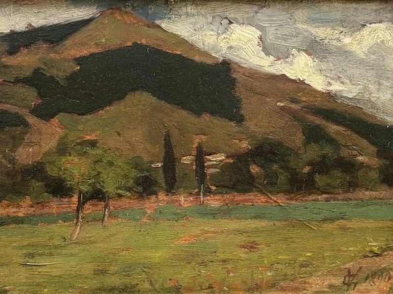 1836-Giuseppe Vaccaj - Paesaggio Appenninico